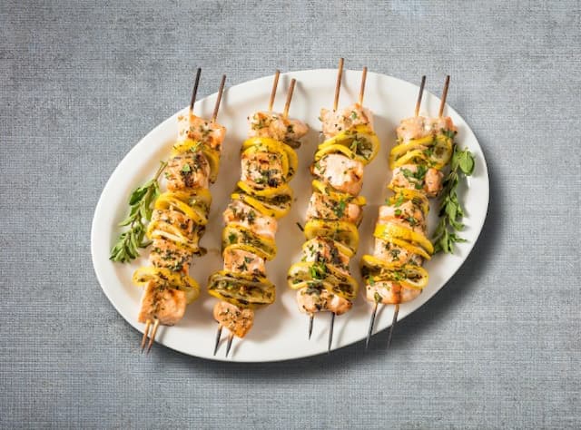 Ready for you - halibut kabobs